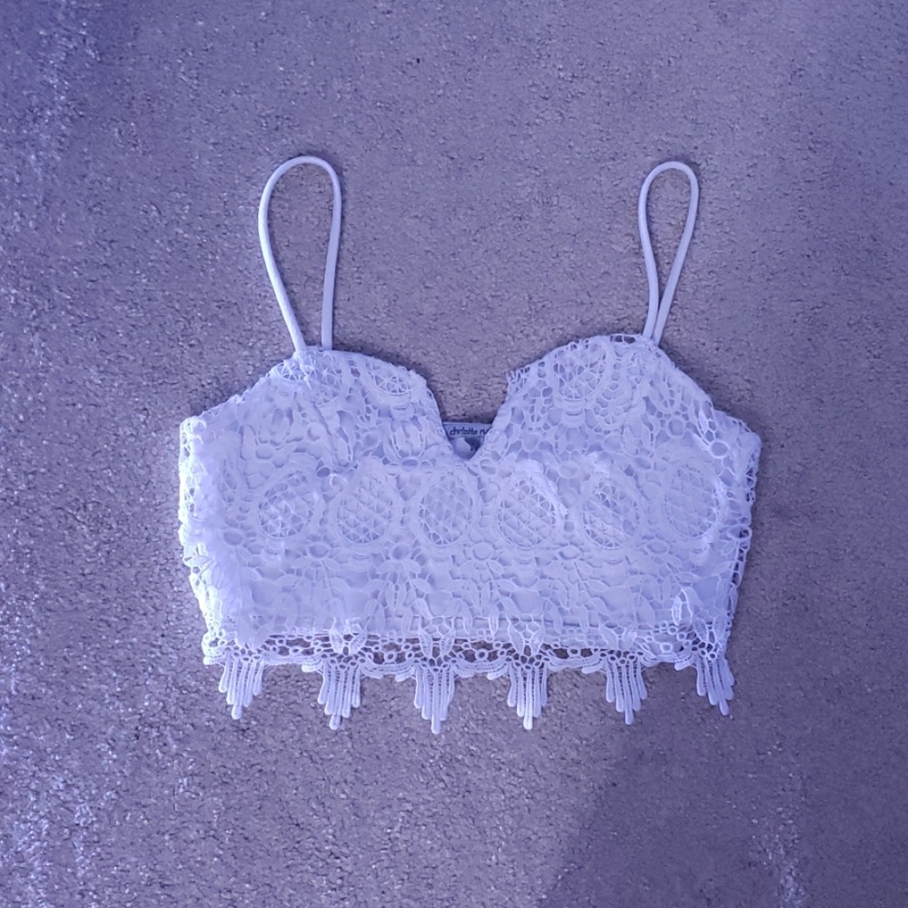 White crop top